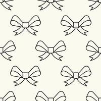 Vector seamless pattern of ribbon on light beige background for sites, wrapping, postcards, web sites etc. Merry Christmas and Happy New Year concept