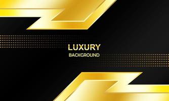 Luxury background, golden arrow lines with futuristic yellow glowing effect, abstract geometric design vector