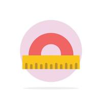 Design Drawing Education Geometry Abstract Circle Background Flat color Icon vector
