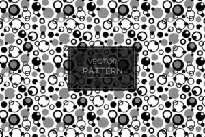 Abstract geometric circles seamless vector pattern