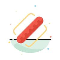 America American Hotdog States Abstract Flat Color Icon Template vector