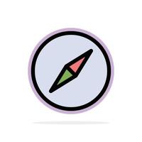 icono de color plano de fondo de círculo abstracto de navegación de brújula de instagram vector