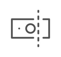 Tax icon outline and linear vector. vector