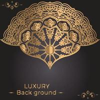 Luxury ornamental mandala background design template vector