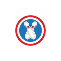 Bowling icon Template vector