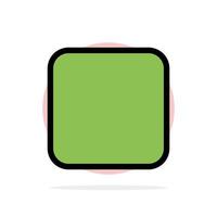 Box Checkbox Unchecked Abstract Circle Background Flat color Icon vector