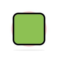 Box Checkbox Unchecked Abstract Circle Background Flat color Icon vector