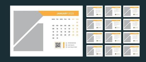 Desk Calendar Design 2023 vector