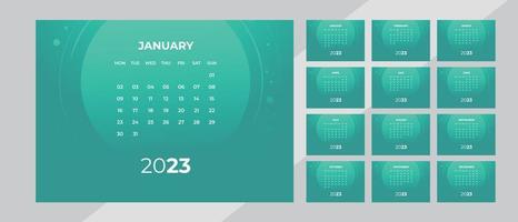 Desk Calendar Design 2023 vector