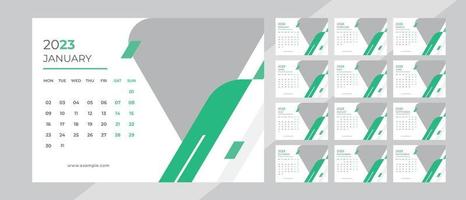 Desk Calendar Design 2023 vector