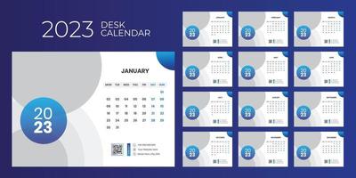 Desk Calendar Design 2023 vector