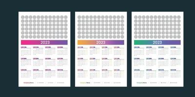 Desk Calendar Design 2023 vector