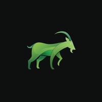 Goat gradient logo vector