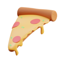 ilustração 3d de pizza png