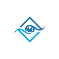 Eye Care vector logo design