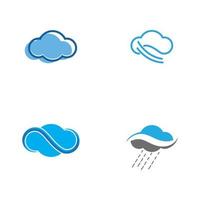 Cloud template vector