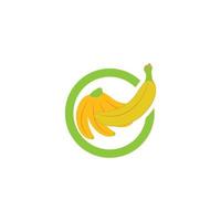 Ilustración de vector de plantilla de icono de plátano