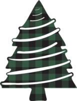 Buffalo Plaid Christmas tree ornaments ClipArt png