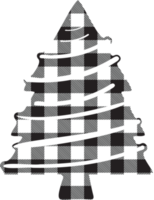 buffalo plaid árbol de navidad adornos clipart png