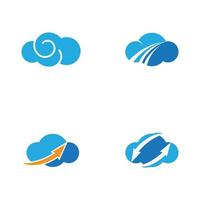 Cloud template vector