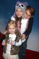 LOS ANGELES - DEC 11 - Aubrey Anderson-Emmons, friends at the Disney on Ice Red Carpet Reception at the Staples Center on December 11, 2014 in Los Angeles, CA photo