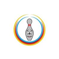 Bowling icon Template vector