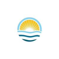 Water wave icon vector design