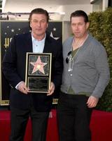 LOS ANGELES - FEB 14 - Alec Baldwin, Stephen Baldwin at the Walk of Fame Star Ceremony for Alec Baldwin at Beso Resturant on February 14, 2011 in Los Angeles, CA photo