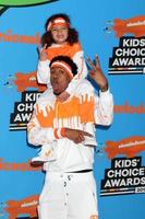 LOS ANGELES - MAR 24 Nick Cannon, Moroccan Cannon at the 2018 Kid s Choice Awards at Forum on March 24, 2018 in Inglewood, CA photo