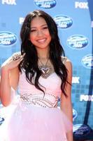 LOS ANGELES - MAY 25 - Thia Megia arriving at the 2011 American Idol Finale at Nokia Theater at LA Live on May 25, 2010 in Los Angeles, CA photo