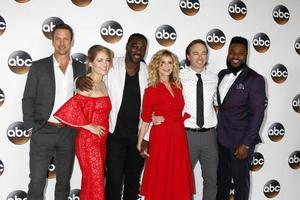 LOS ANGELES - AUG 6   Josh Randall, Erika Christensen, Adewale Akinnuoye-Agbaje, Kyra Sedgwick, Kick Gurry, Malcolm-Jamal Warner at the ABC TCA Summer 2017 Party at the Beverly Hilton Hotel on August 6, 2017 in Beverly Hills, CA photo