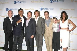 LOS ANGELES - MAY 18 Miguel Ferrer, LL Cool J, Chris O Donnell, Eric Christian Olsen, Barrett Foa, Renee Felice Smith, Daniela Ruah at the CBS Summer Soiree 2015 at the London Hotel on May 18, 2015 in West Hollywood, CA photo