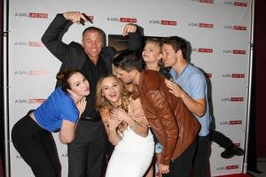 LOS ANGELES - MAR 27 - Sean Carrigan, Camryn Grimes, Hunter King, Melissa Ordway, Kelli Goss, Robert Adamson, Lachlan Buchanan at the A Girl Like Her Screening at the ArcLight Hollywood Theaters on March 27, 2015 in Los Angeles, CA photo