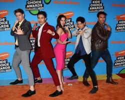 LOS ANGELES - MAR 24 - Power Rangers Ninja Steel Cast, Zoe Robins at the 2018 Kid s Choice Awards at Forum on March 24, 2018 in Inglewood, CA photo