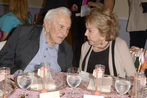 LOS ANGELES - MAY 4   Kirk Douglas, Anne Douglas at the 25th Anniversary of the Anne Douglas Center at the LA Mission on May 4, 2017 in Los Angeles, CA photo