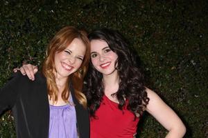 LOS ANGELES - MAY 1 - Katie Leclerc, Vanessa Marano arrives at the ABC Family West Coast Upfronts at The Sayers Club on May 1, 2012 in Los Angeles, CA photo