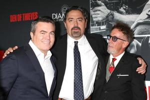 LOS ANGELES - JAN 17 - Tucker Tooley, Christian Gudegast, Mark Canton at the Den of Thieves Premiere at Regal LA Live Theaters on January 17, 2018 in Los Angeles, CA photo