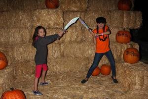 LOS ANGELES - OCT 4 - Aubrey Anderson-Emmons, Chloe Noelle at the RISE of the Jack O Lanterns at Descanso Gardens on October 4, 2014 in La Canada Flintridge, CA photo