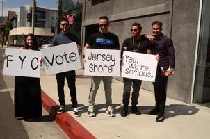 LOS ANGELES - JUN 15 -  Deena Nicole Cortese, Vinny Guadagnino, Mike The Situation, Ronnie Ortiz-Magro, Pauly D at the Jersey Shore FYC Cast Photo Call at the Melrose Avenue on June 15, 2018 in West Hollywood, CA