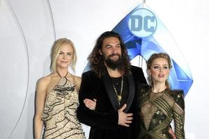 LOS ANGELES - DEC 12 - Nicole Kidman, Jason Momoa, Amber Heard at the Aquaman Premiere at the TCL Chinese Theater IMAX on December 12, 2018 in Los Angeles, CA photo