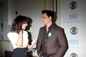 LOS ANGELES - JAN 14 - Ashleigh Brewer, Darin Brooks as the Bold and Beautiful Celebrates 7000th Show at a CBS Television City on January 14, 2015 in Los Angeles, CA photo