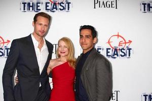 LOS ANGELES - MAY 28 - Alexander Skarsgard, Patricia Clarkson, Zal Batmanglij arrives at The East LA Premiere at the ArcLight Hollywood Theaters on May 28, 2013 in Los Angeles, CA photo