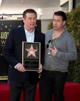 LOS ANGELES - FEB 14 - Alec Baldwin, Stephen Baldwin at the Walk of Fame Star Ceremony for Alec Baldwin at Beso Resturant on February 14, 2011 in Los Angeles, CA photo