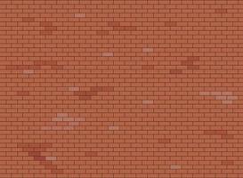 Abstract brown and red brick wall background texture, Vector illustration.