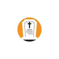 Tomb icon Template vector illustration