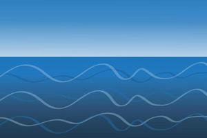 sea or beach abstract background in blue gradient color vector