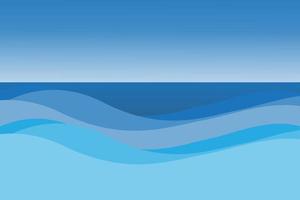 sea or beach abstract background in blue gradient color vector