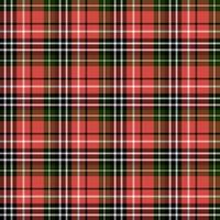 Seamless pattern in interesting black, white, red and dark green colors for plaid, fabric, textile, clothes, tablecloth and other things. Vector image.