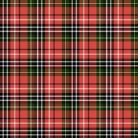 Seamless pattern in interesting black, white, red and dark green colors for plaid, fabric, textile, clothes, tablecloth and other things. Vector image.