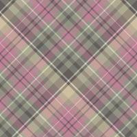 Seamless pattern in interesting pink, beige and light and dark gray colors for plaid, fabric, textile, clothes, tablecloth and other things. Vector image. 2